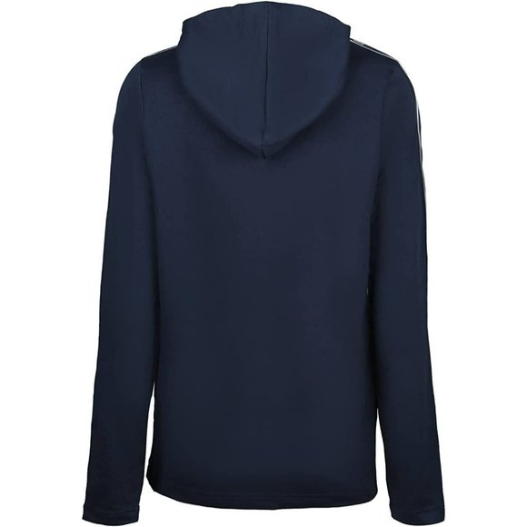 TOMMY HILFIGER French Terry Logo Side Drawstring Hoodie Dark Navy Blue - Picture 3 of 3